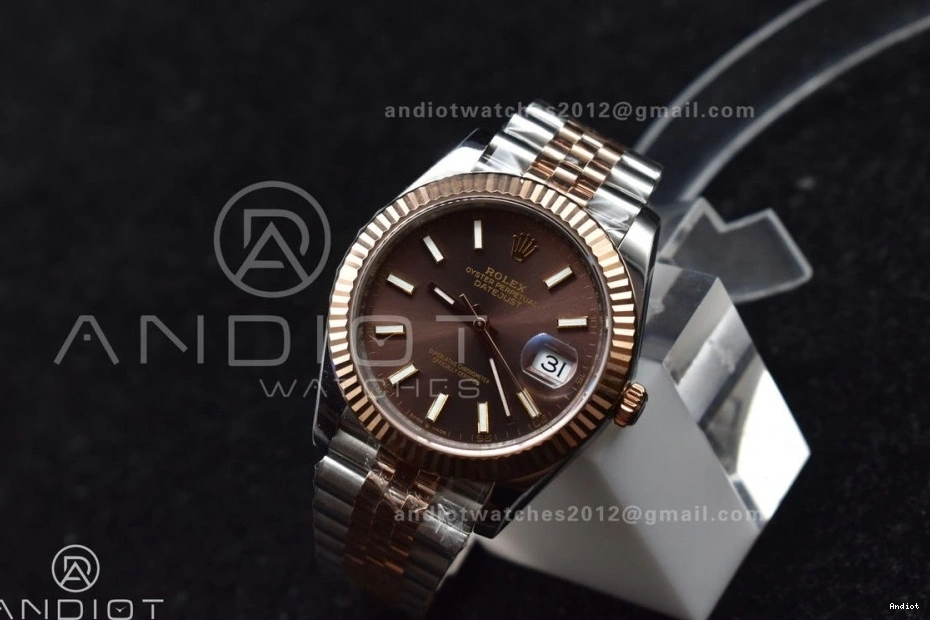 Brown RG VSF on 904L Bracelet 126331 Jubilee Steel SS 1:1 41 DateJust Dial VS3235 Edition Best 0310